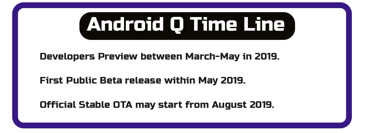 Android Q: Expected Release Time