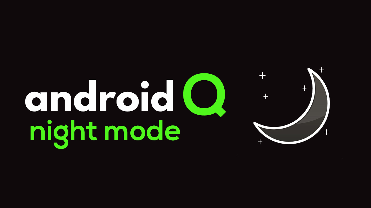 enabled/disabled the native night mode in Android Q